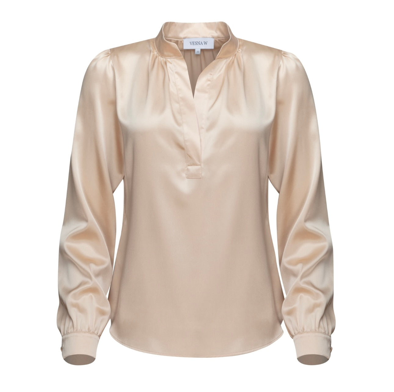Blouse Caroline in Gold Silk