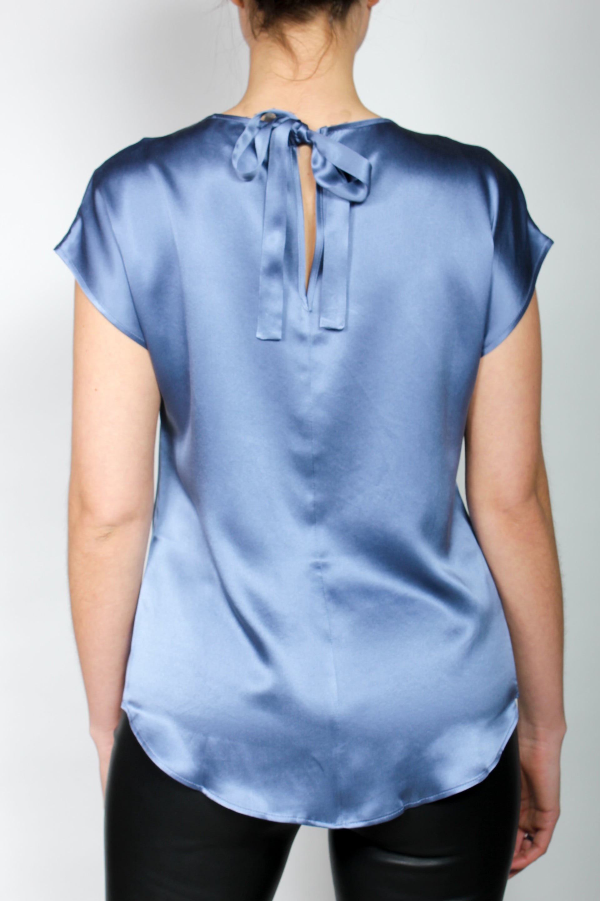 Top Nathalie Silk Blue