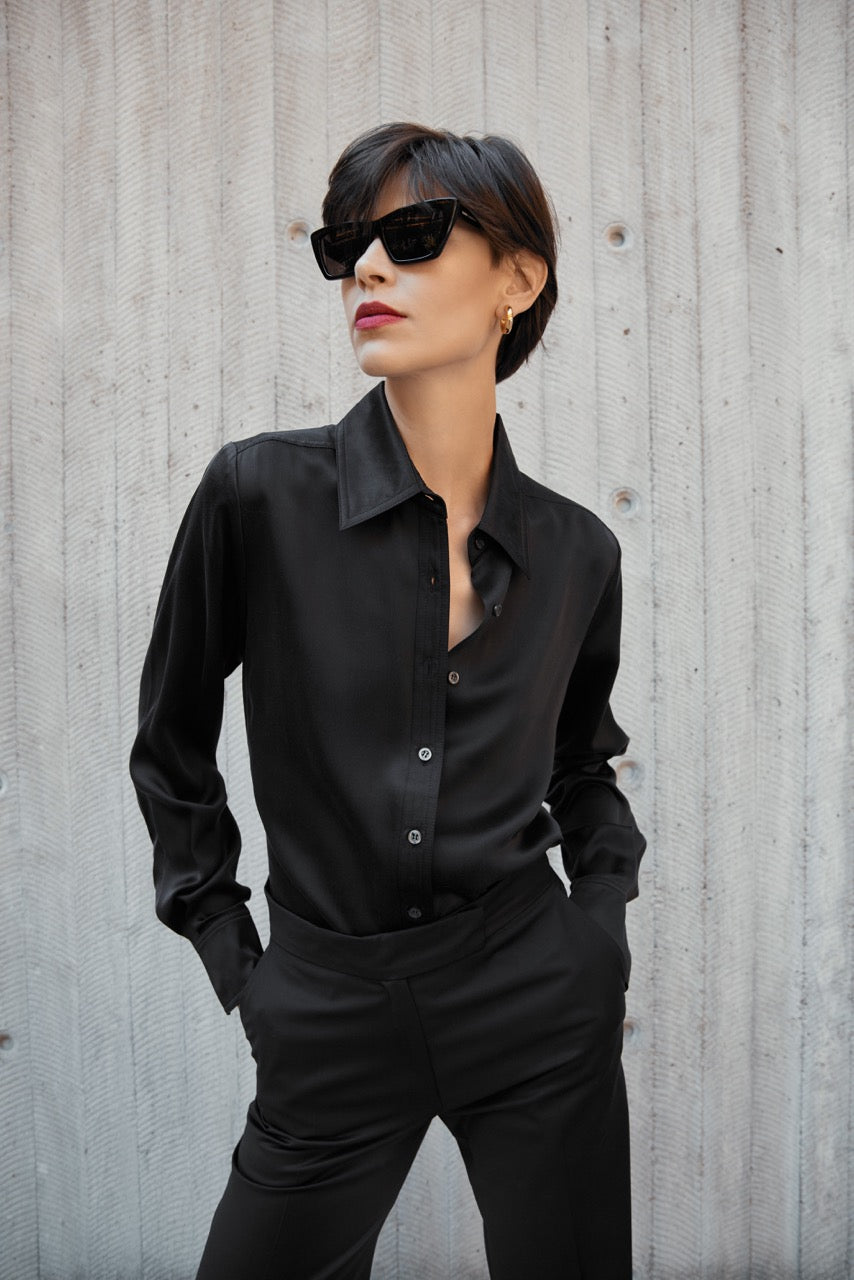 Blouse Jill Silk Black