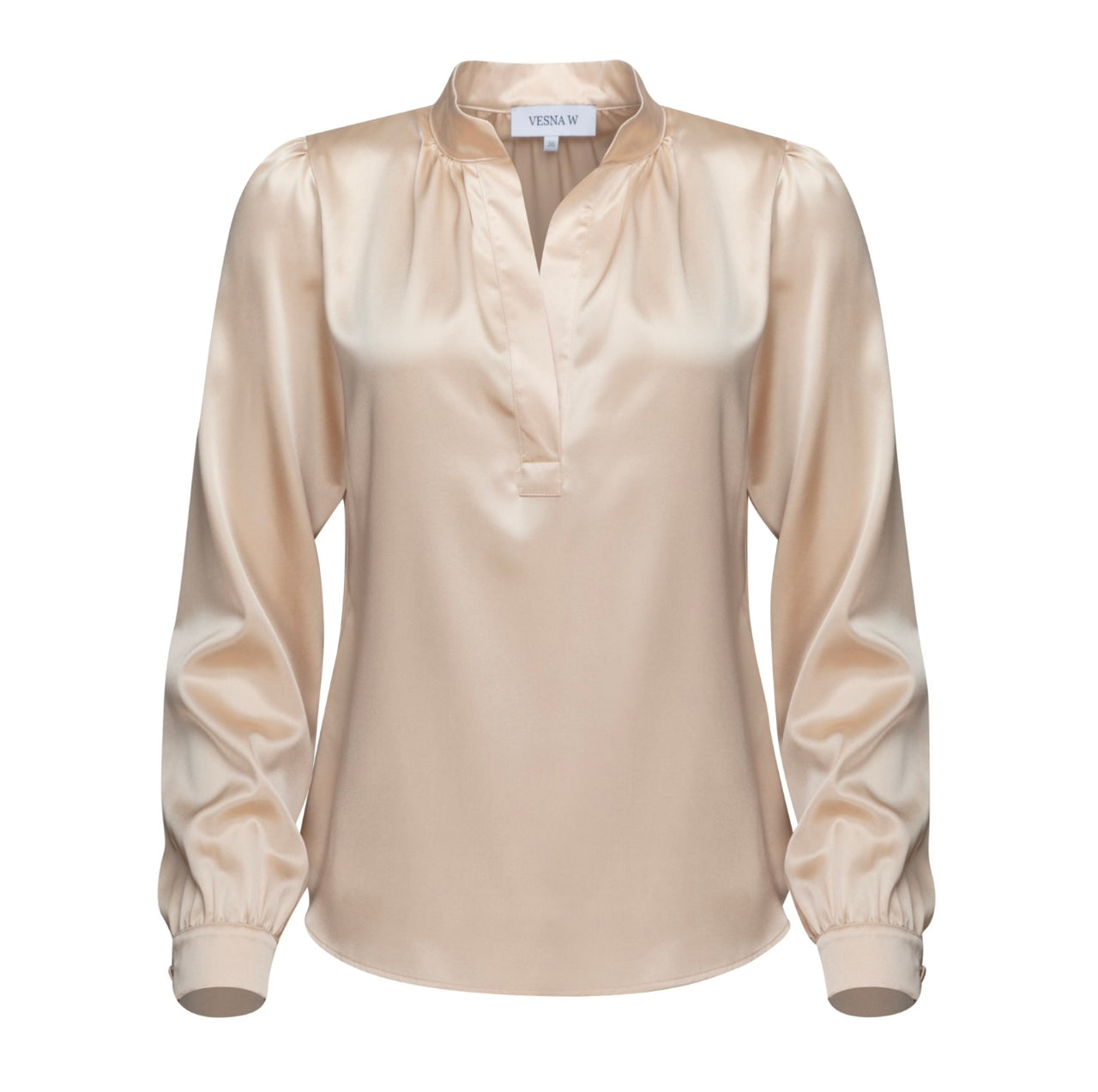 Blouse Caroline in Gold Silk