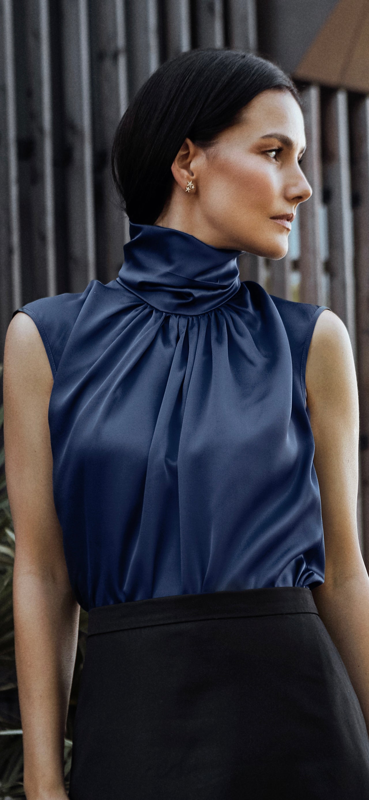 Top Jennifer Silk Midnight blue