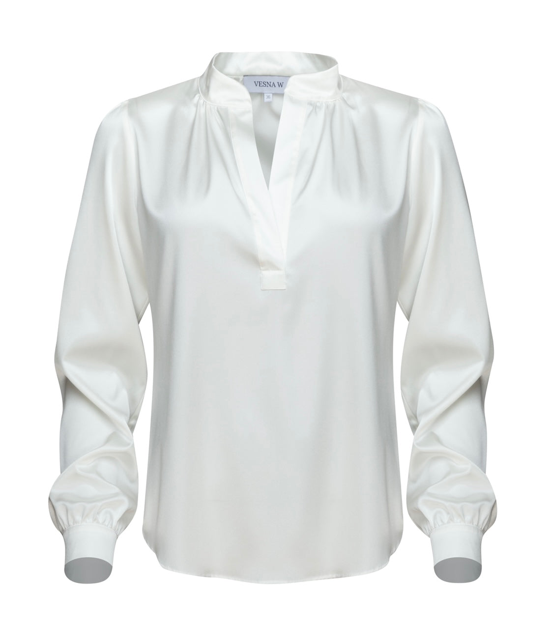 Blouse Caroline in Ivory Silk