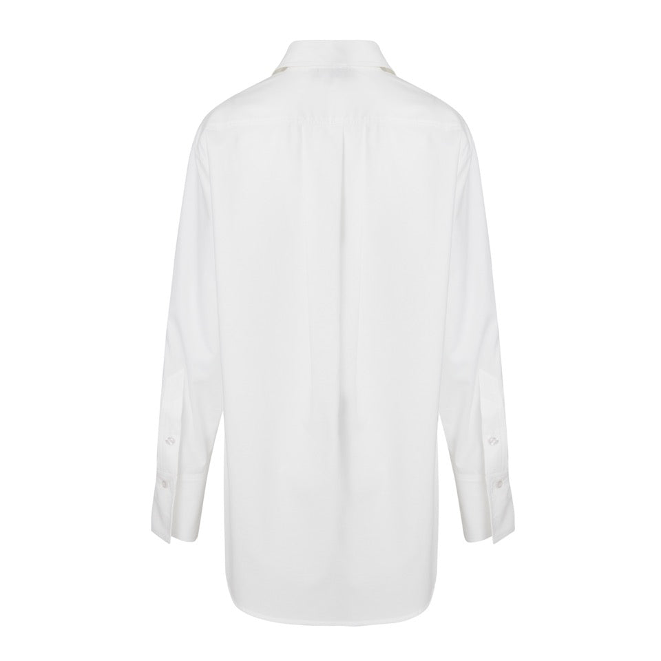 Oversized Cotton Shirt Agneta White
